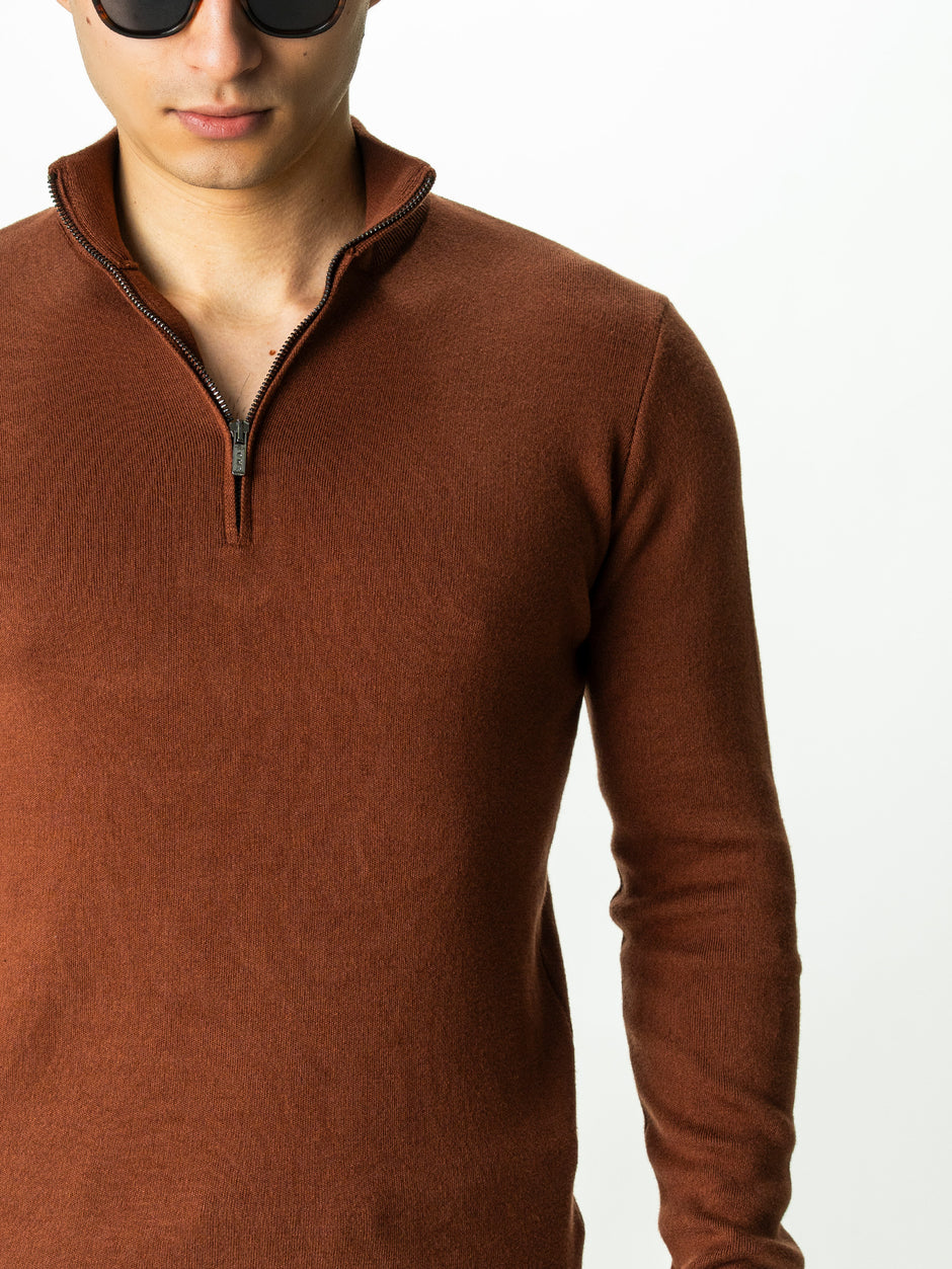 Pulover Barbati Maro Cu Fermoar 100% Bumbac BMan0002 (5)