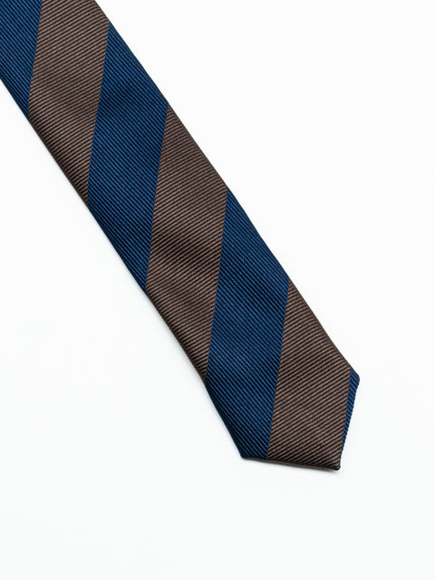 Cravata Eleganta & Business Barbati Dungi Oblice Bleumarin Si Maro Coffee BMan920 (4)