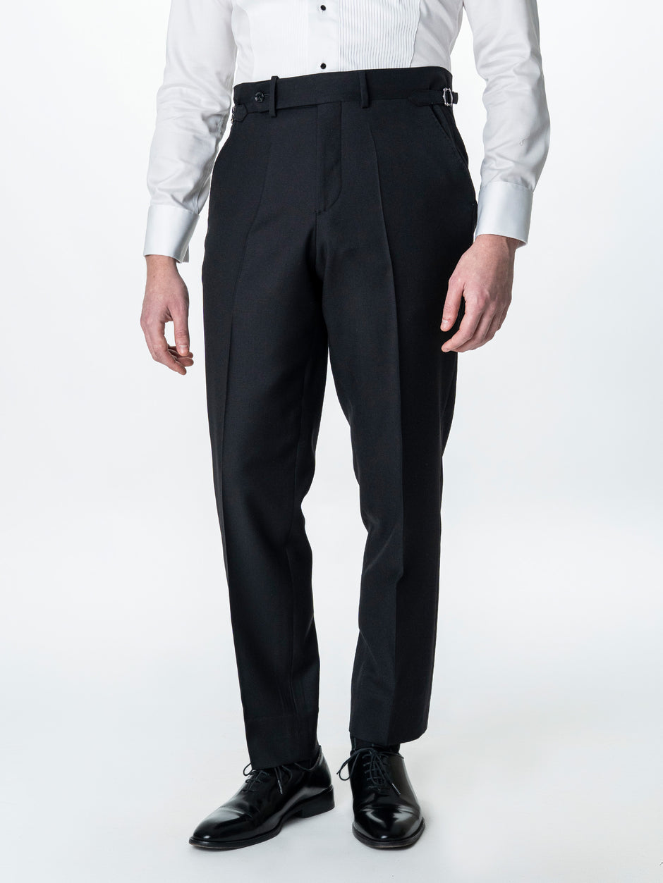 Costum Mire Smoking Gri Inchis Lana Vitale Barberis SuperBio 21 Microni BMan342 (10)