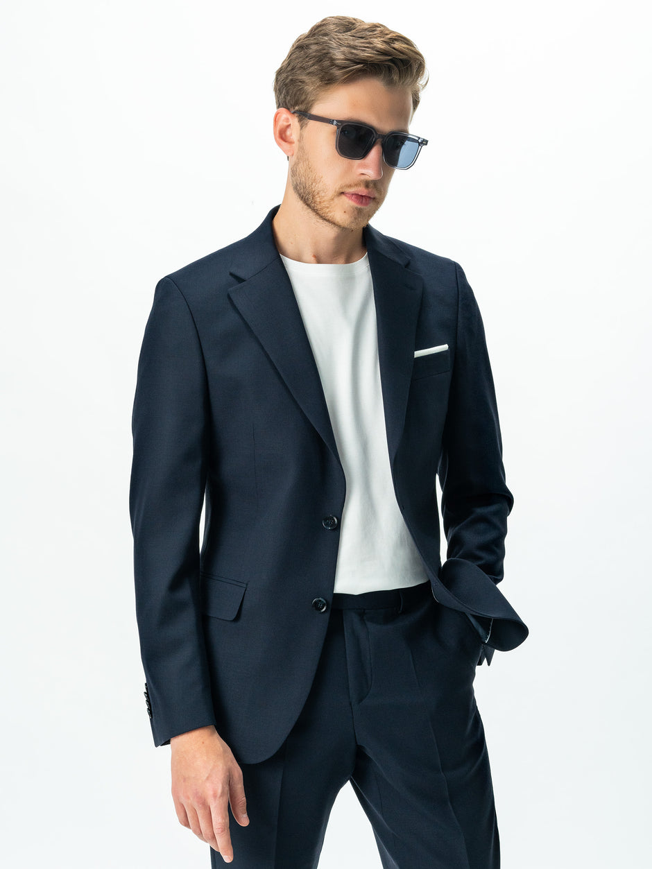 Costum Bleumarin Barbati Lana Vitale Barberis Oxford Flexo BMan0015 (1)