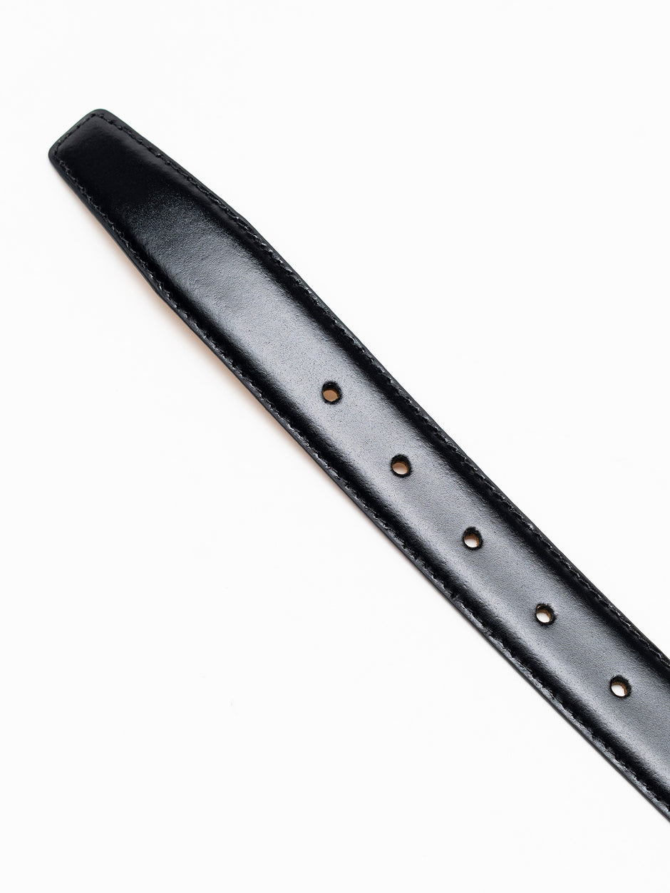 Curea Barbati Neagra Eleganta Din Piele Naturala De Vitel BMan116 (3)