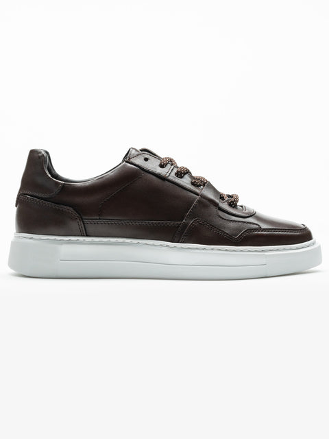 Pantofi Business Casual Cafenii Tip Sneakers 100% Piele Naturala Vitel BMan0408 (2)