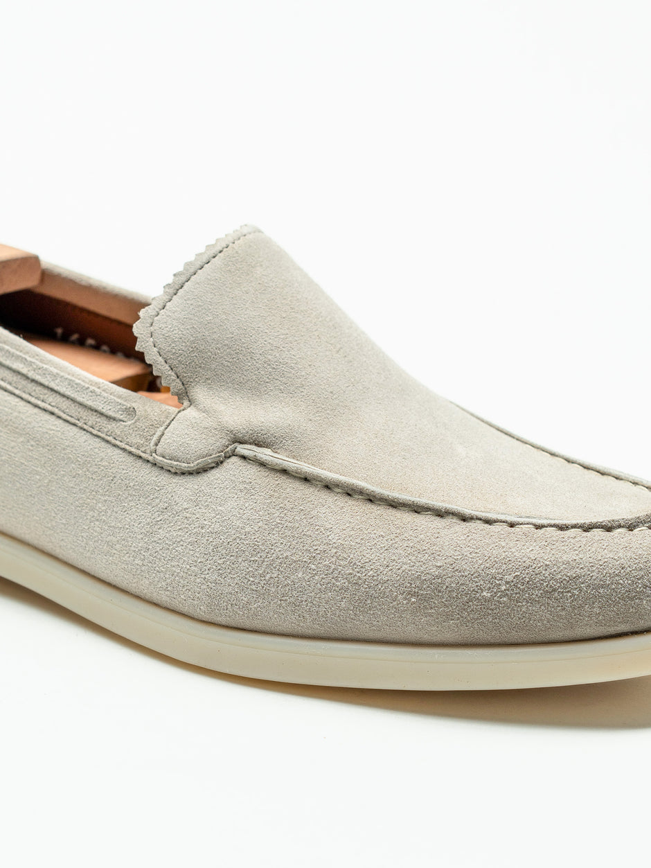 Mocasini Crem Barbati Summer Walk 100% Piele Intoarsa de Vita BMan197 (5)