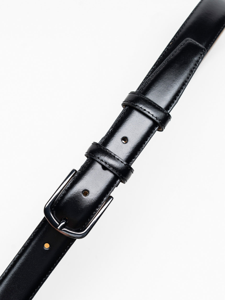 Curea Barbati Neagra Eleganta Din Piele Naturala De Vitel BMan116 (4)