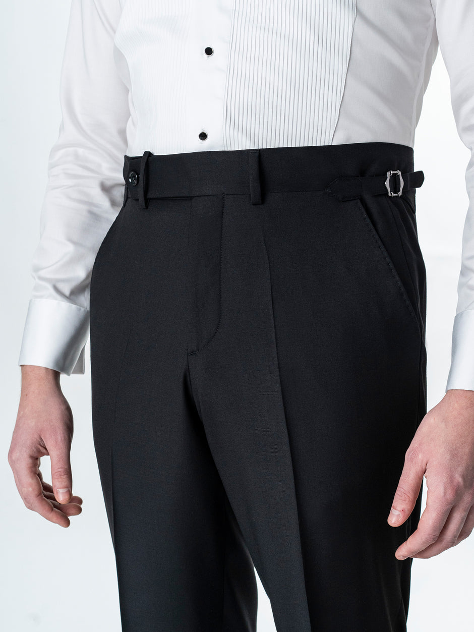 Costum Ceremonie Barbati Smoking Negru Lana Vitale Barberis BMan341 (7)