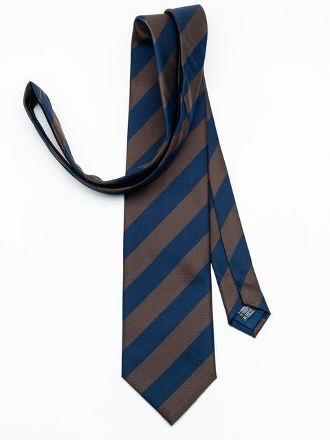 Cravata Eleganta & Business Barbati Dungi Oblice Bleumarin Si Maro Coffee BMan920 (2)