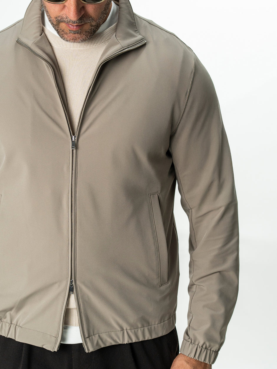 Jacheta Barbati Bej Din Material Tehnic Elastic BMan0006 (5)