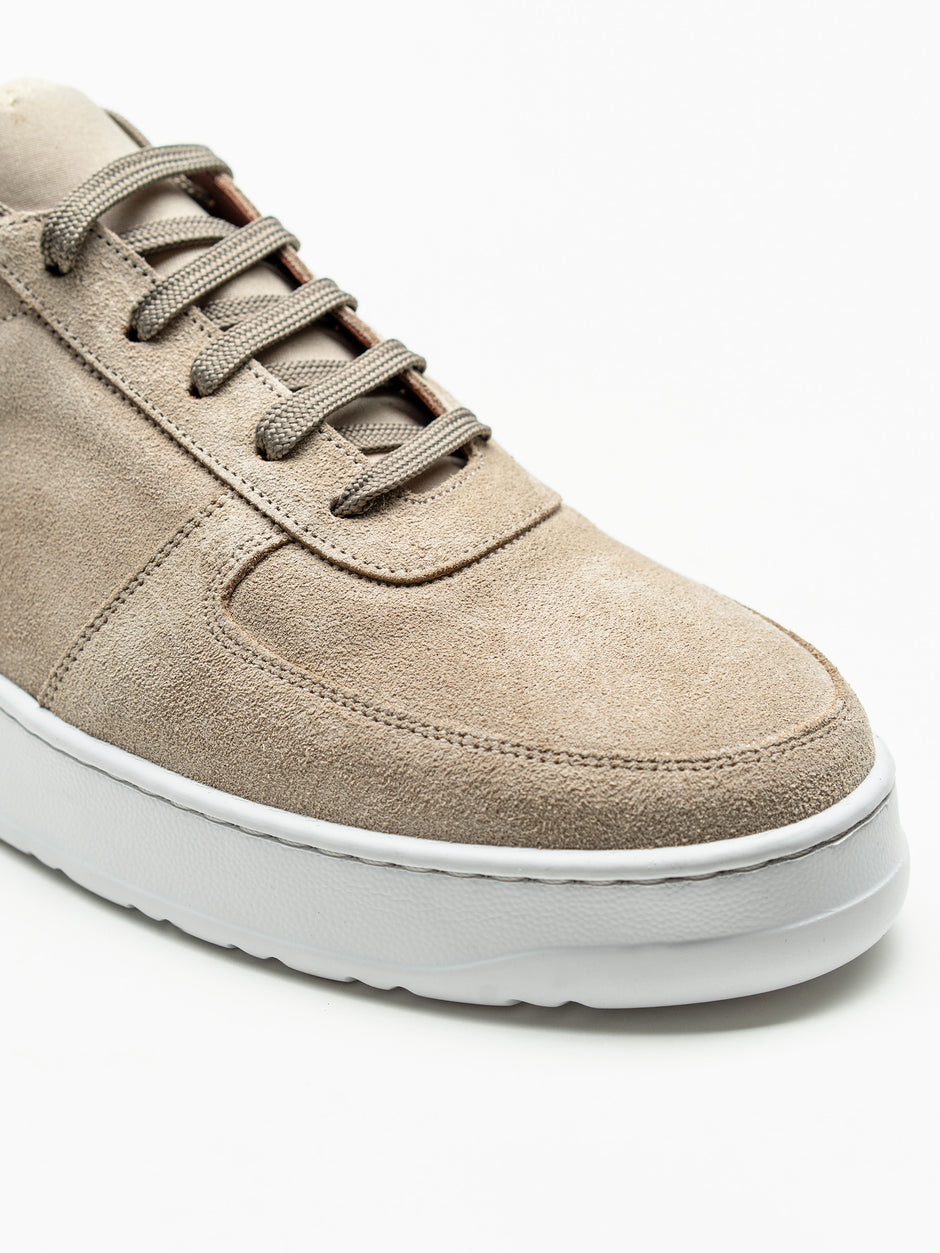 Pantofi Casual Crem Piele Intoarsa BMan0359 (3)