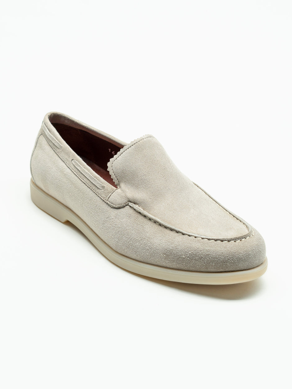 Mocasini Crem Barbati Summer Walk 100% Piele Intoarsa de Vita BMan197 (4)