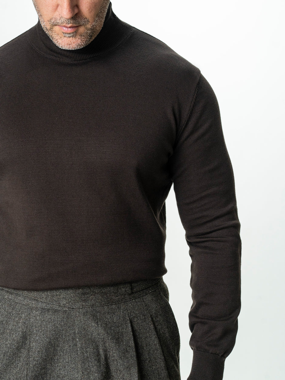 Pulover Tip Helanca Maro Cafeniu Barbati Bumbac Premium Levent Cottone BMan0007 (6)