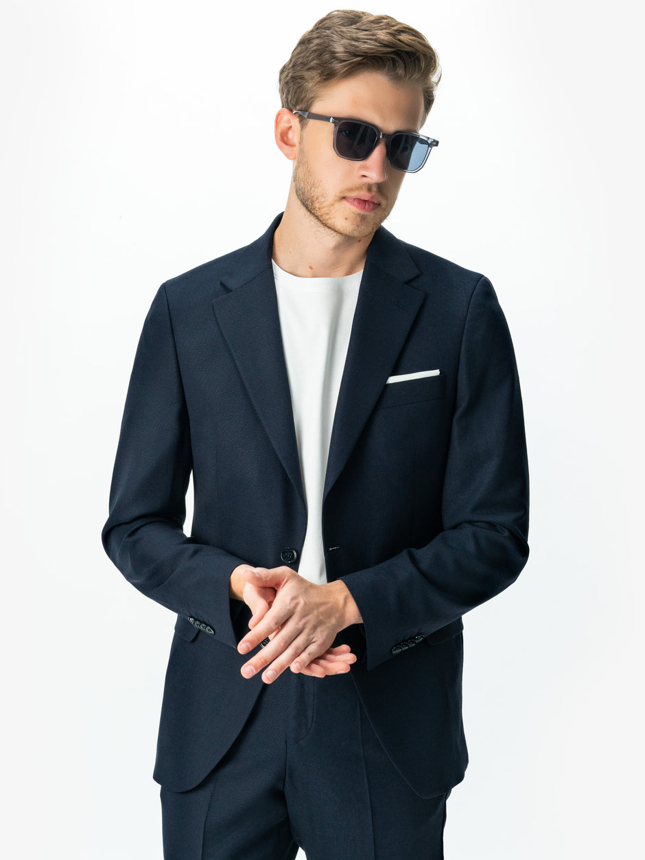 Costum Bleumarin Barbati Lana Vitale Barberis Oxford Flexo BMan0015 (4)