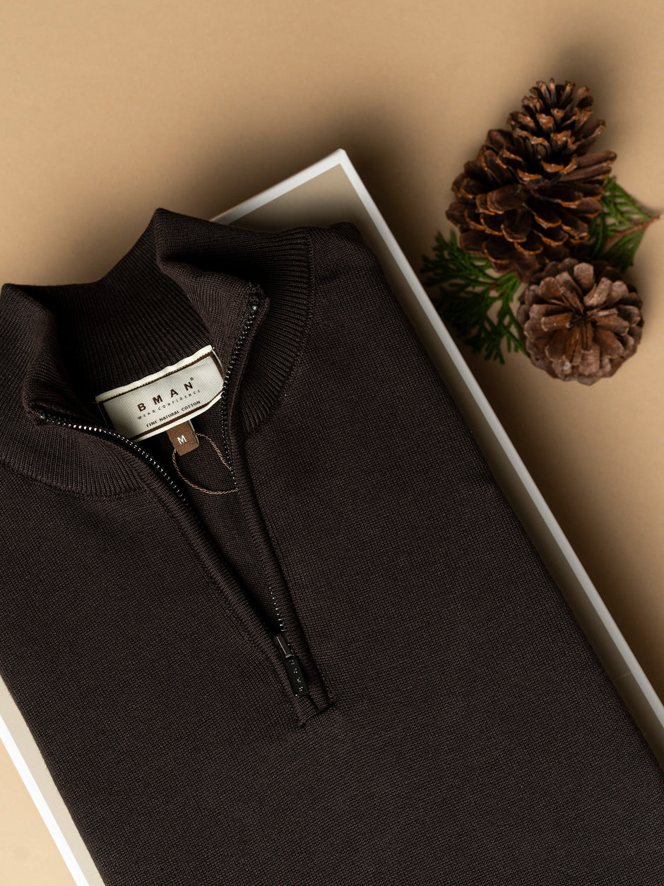 Pachet Cadou Barbati Pulover Cu Fermoar Si Camasa Bumbac Bman0001 (3)