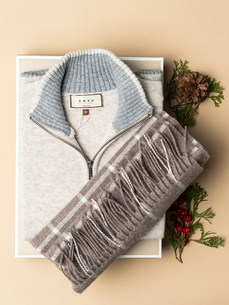 Pachet Cadou Barbati Pulover Cu Accesoriu Bman0096 (1)