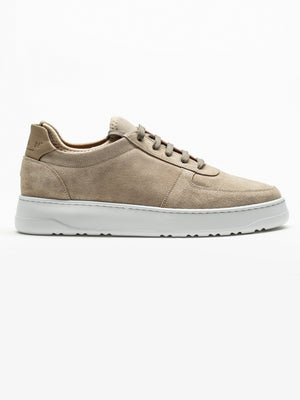 Pantofi Casual Crem Piele Intoarsa BMan0359