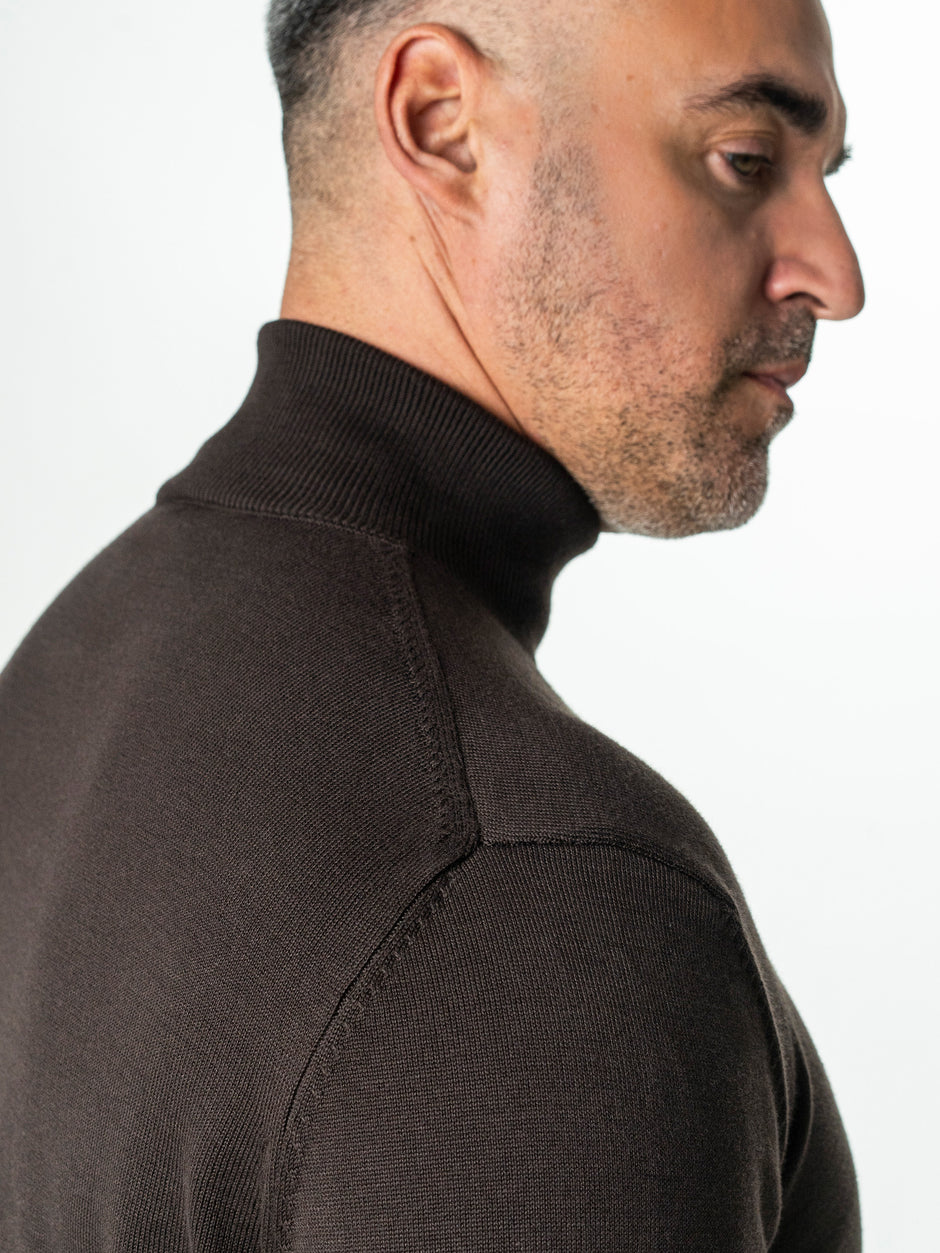 Pulover Tip Helanca Maro Cafeniu Barbati Bumbac Premium Levent Cottone BMan0007 (7)