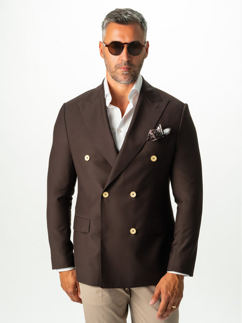 Sacou Elegant Barbati Maro Cafeniu Nasturi Crem Doua Randuri BMan0007 (2)