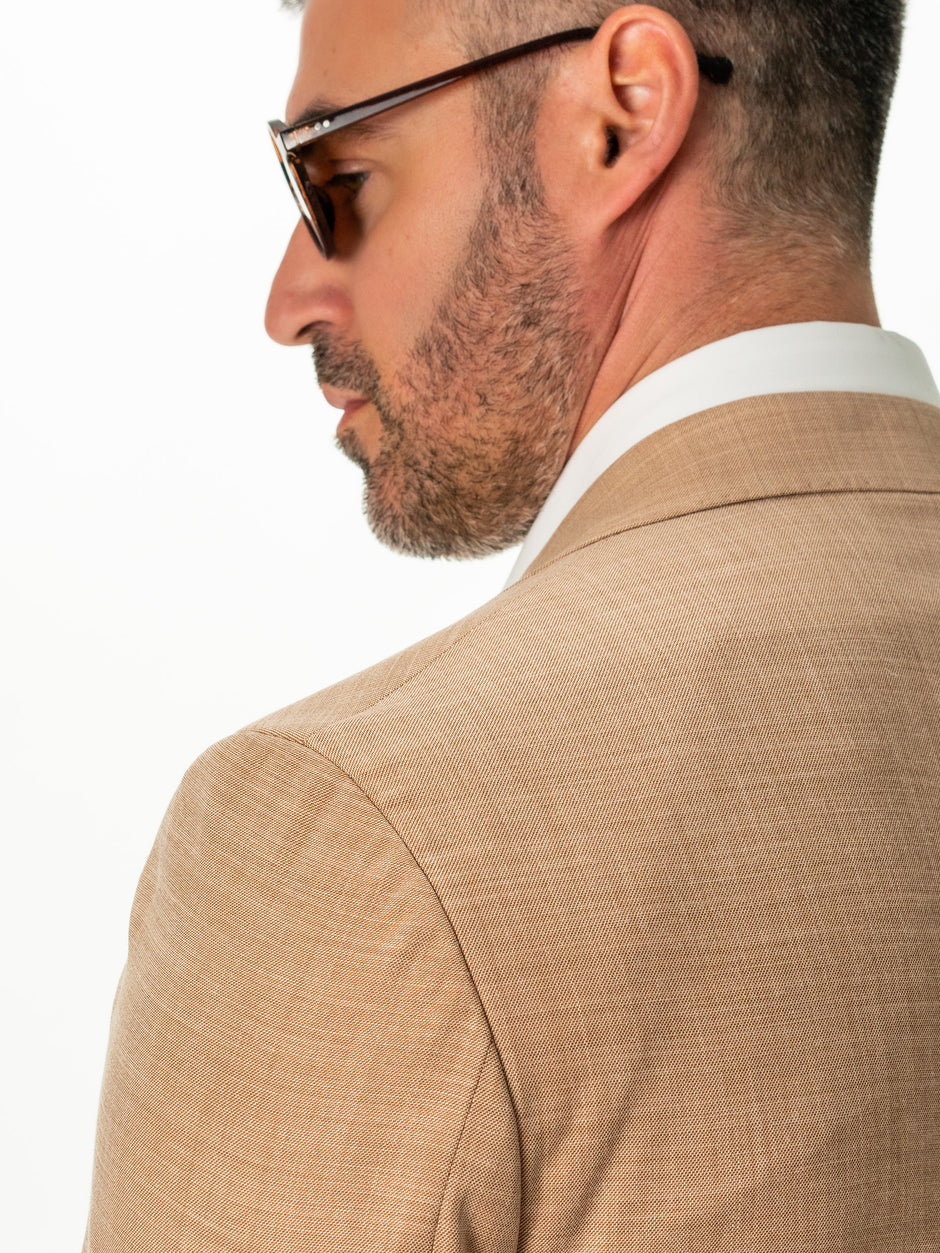 Sacou Barbati Bej Nisip De Vara Smart Casual BMan0002 (7)