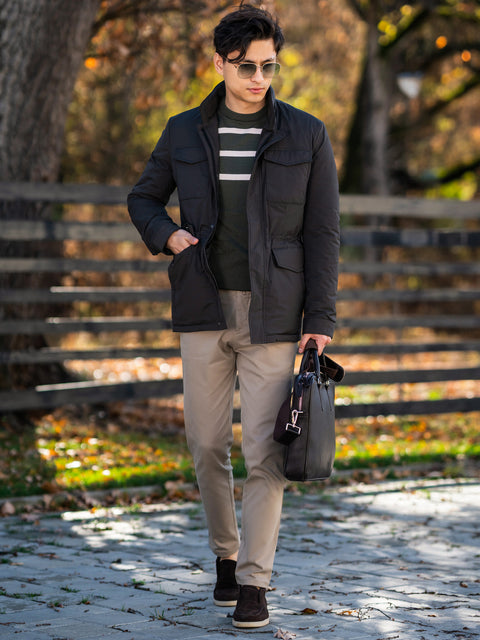 Tinuta Barbati Office & Smart Casual Toamna & Iarna Almond BMan0934 (1)
