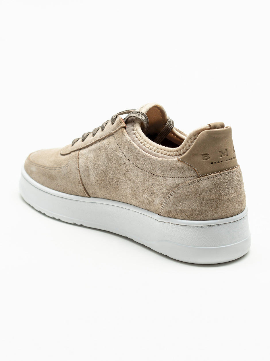Pantofi Casual Crem Piele Intoarsa BMan0359 (6)