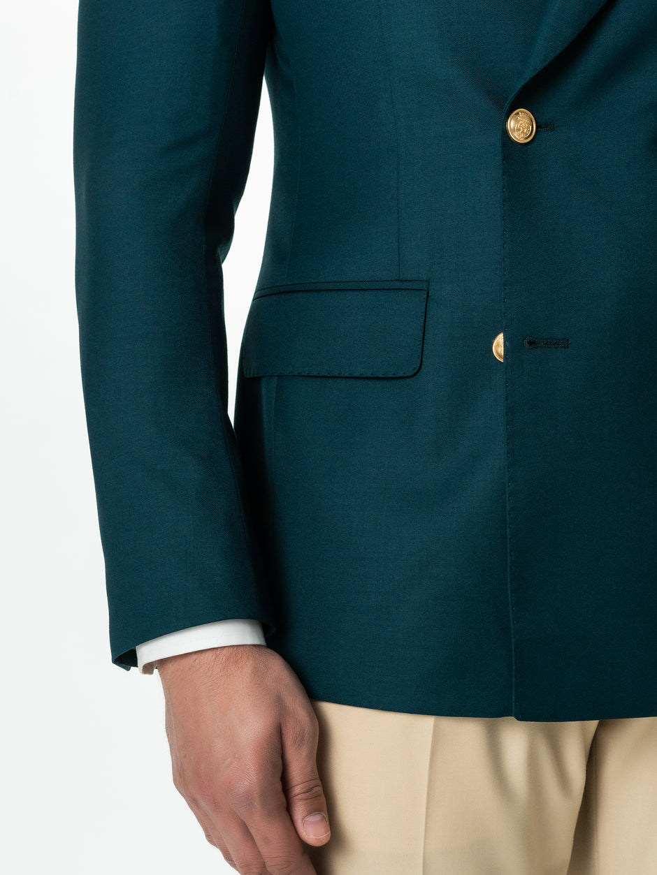 Sacou Barbati Verde Petrol Ocazie Lana Vitale Barberis Bman399 (7)