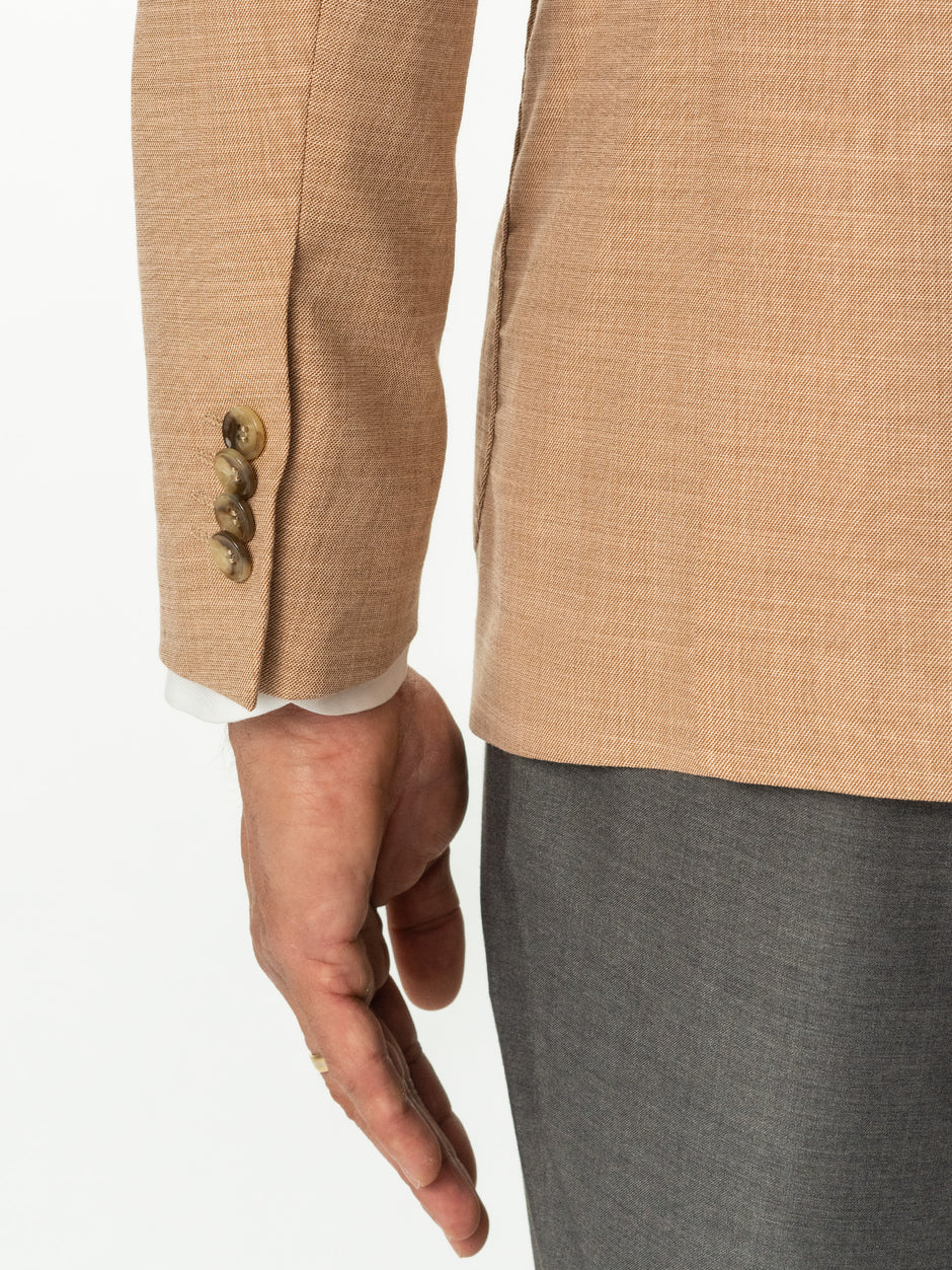 Sacou Barbati Bej Nisip De Vara Smart Casual BMan0002 (4)