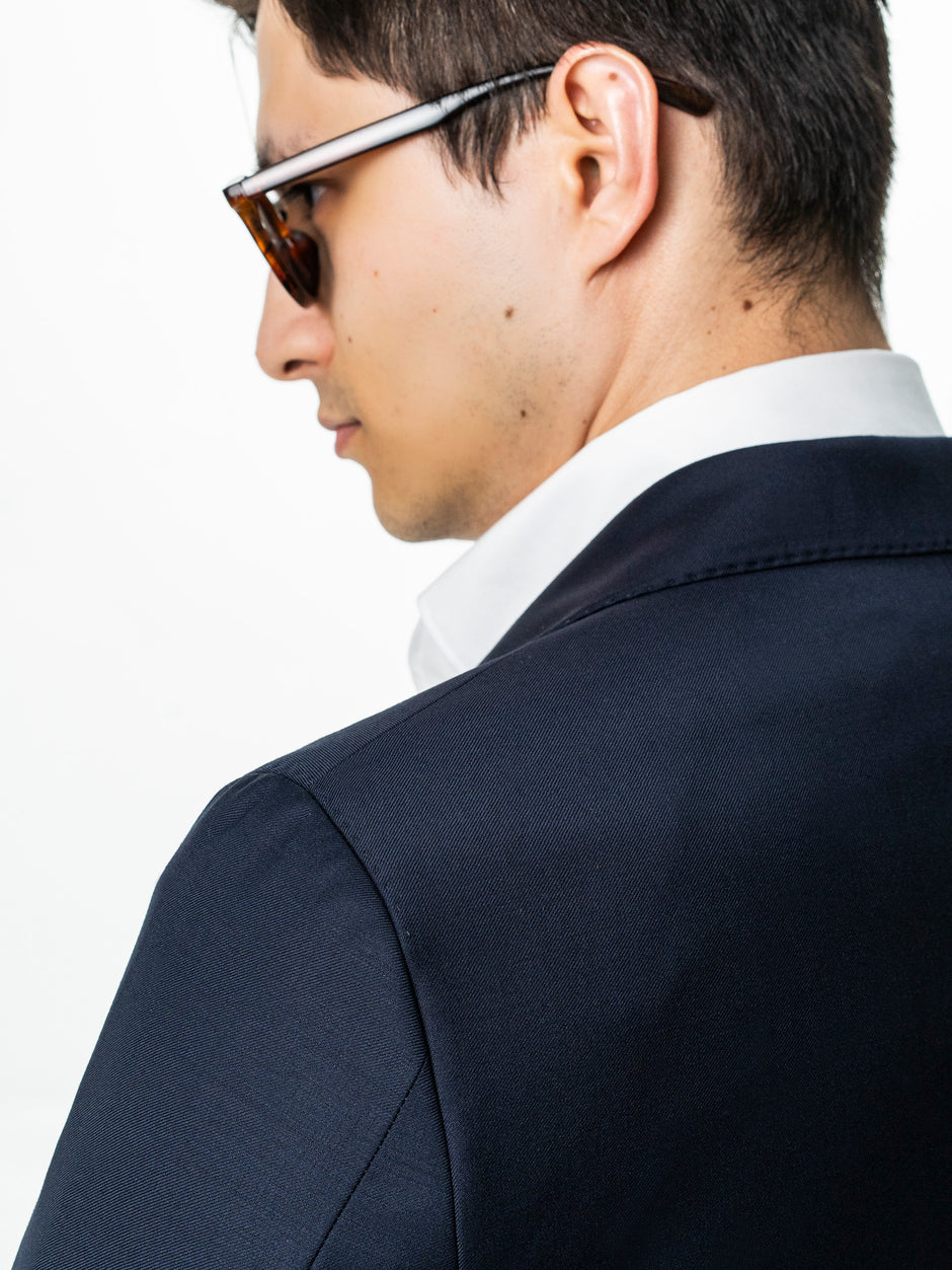 Costum Bleumarin Barbati Lana Vitale Barberis Super 120's BMan0051 (9)
