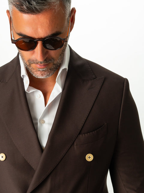 Sacou Elegant Barbati Maro Cafeniu Nasturi Crem Doua Randuri BMan0007 (3)