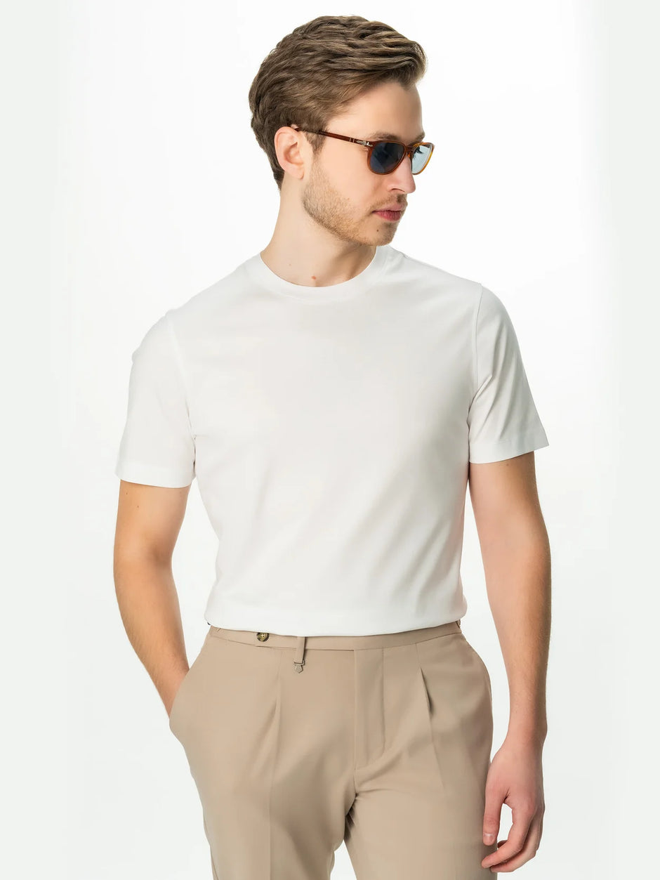 Pachet Cadou Barbati Pulover Lana Si Tricou Bumbac Egiptean Bman0334 (3)