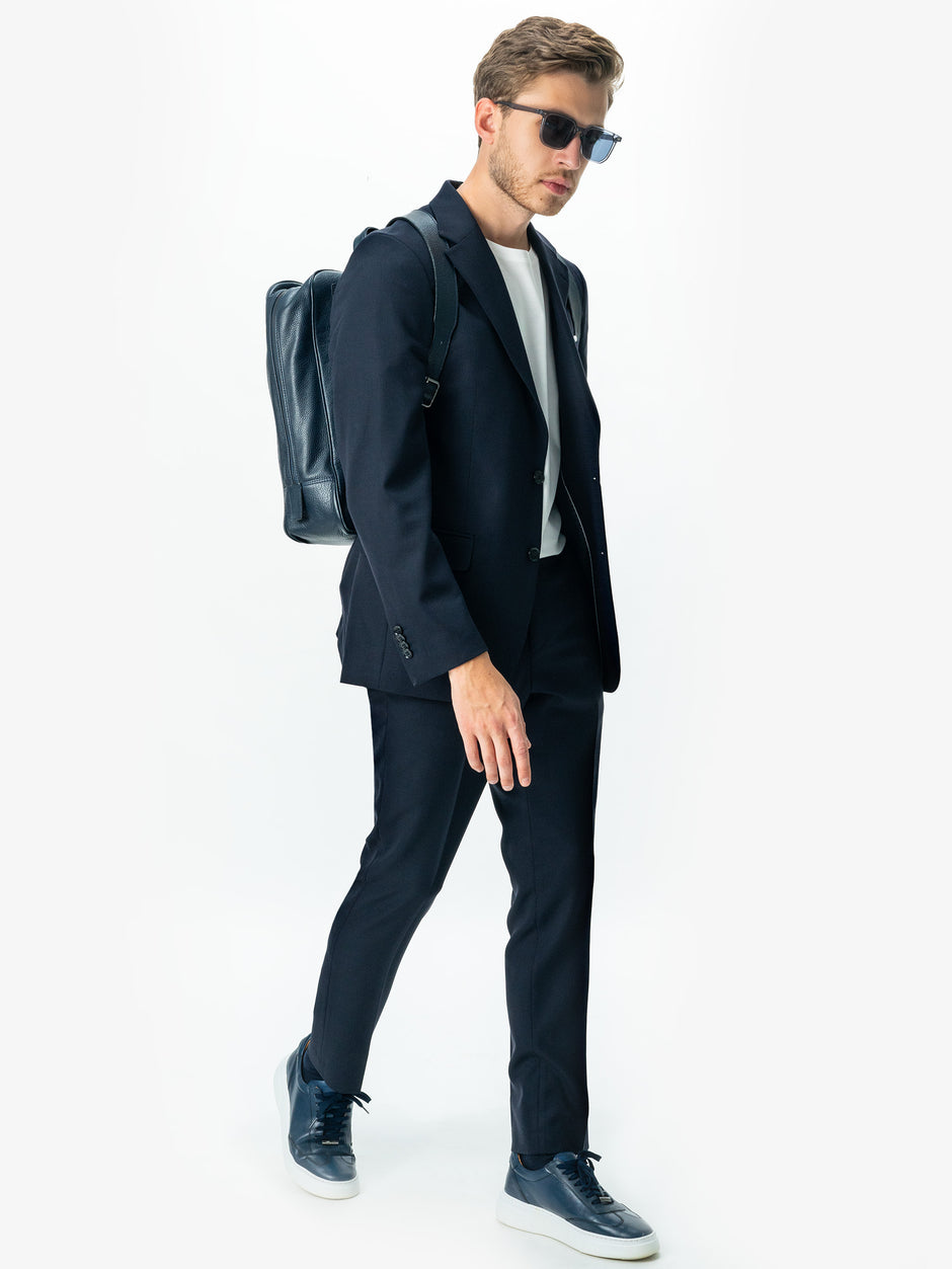 Costum Bleumarin Barbati Lana Vitale Barberis Oxford Flexo BMan0015 (8)