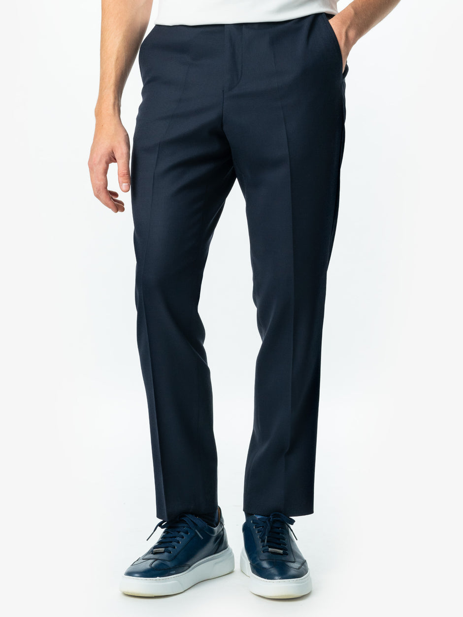 Costum Bleumarin Barbati Lana Vitale Barberis Oxford Flexo BMan0015 (5)