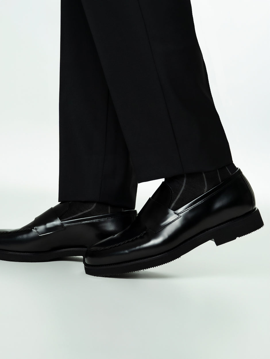 Mocasini Negri Barbati Piele Naturala Venetian Loafers BMan225 (4)
