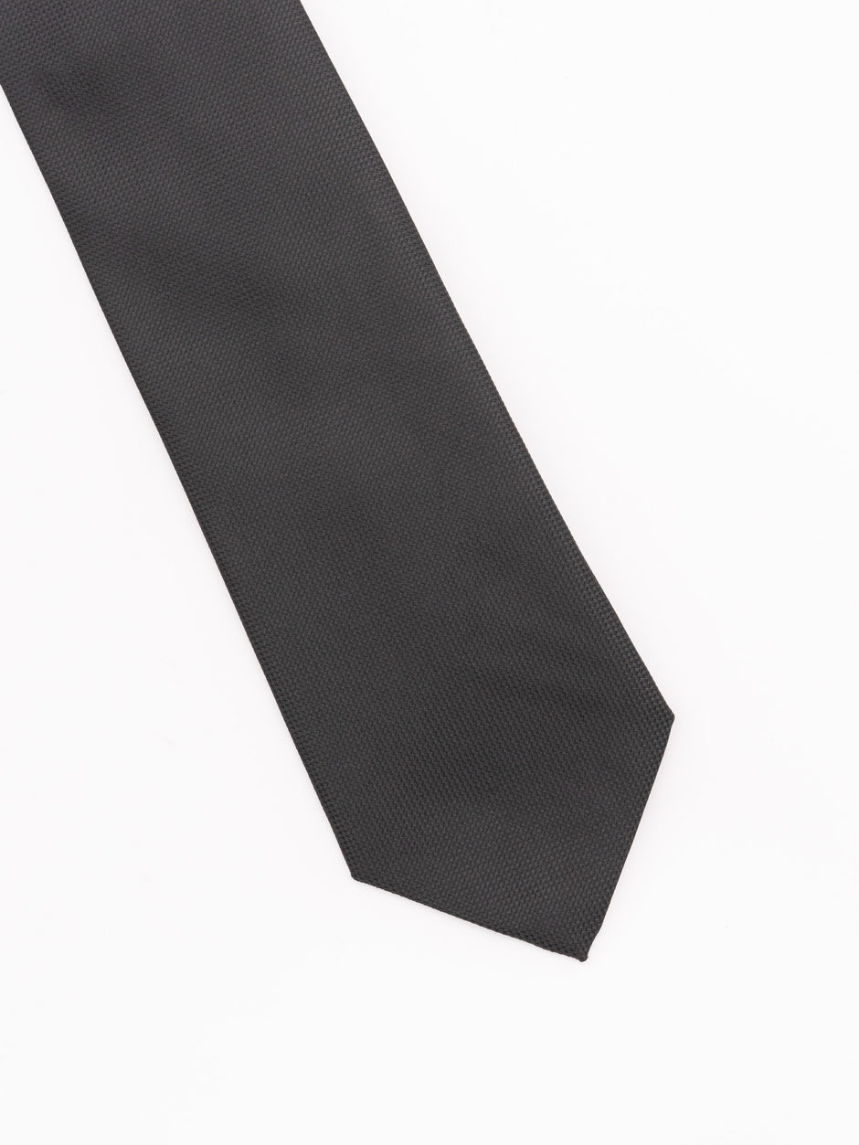 Cravata Neagra Barbati Eleganta Simpla Bman915 (4)