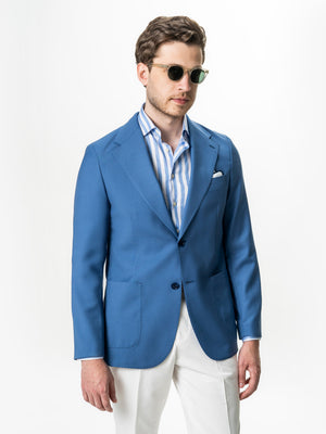 Sacou Barbati Bleu 100% Lana Vitale Barberis BMan0056