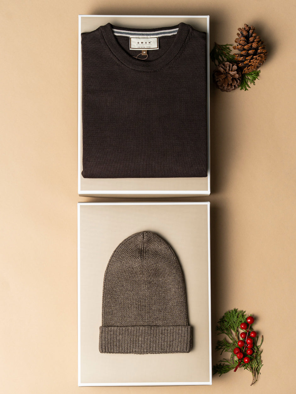 Pachet Cadou Barbati Pulover Cu Accesoriu Bman0041 (2)
