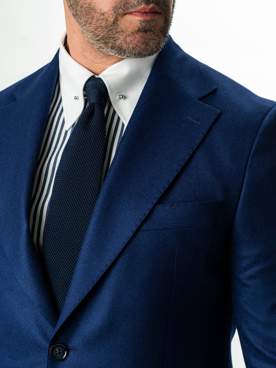 Costum Barbati Albastru Indigo 100% Lana Vitale Barberis BMan0055 (3)