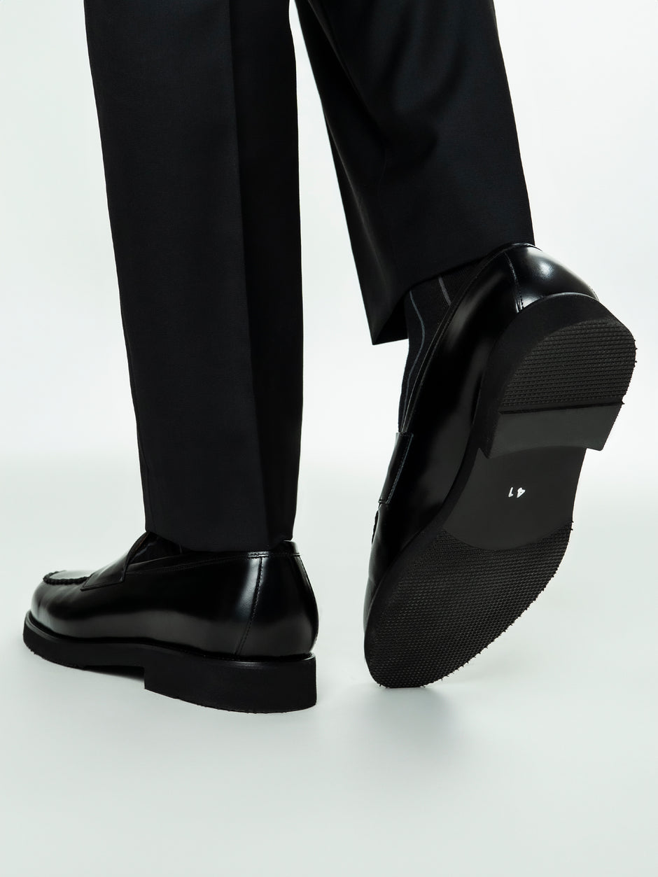 Mocasini Negri Barbati Piele Naturala Venetian Loafers BMan225 (7)