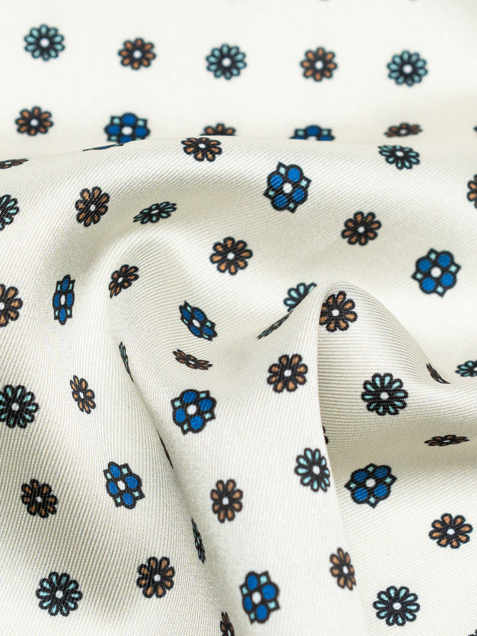 Batista Eleganta Crem cu Imprimeu Bleumarin BMan456 (3)