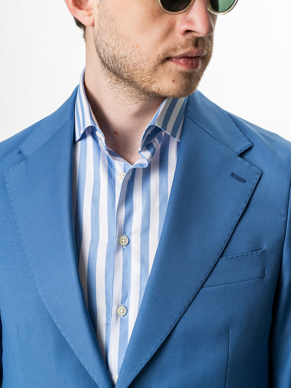 Sacou Barbati Bleu 100% Lana Vitale Barberis BMan0056 (5)