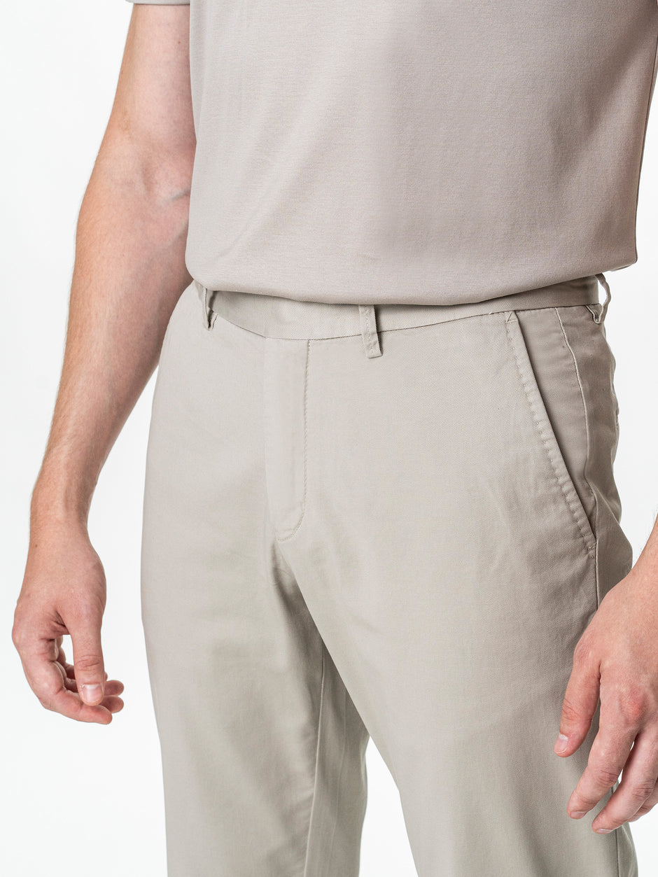 Pantaloni Barbati Chino Grej Deschis 100% Bumbac BMan0005 (5)