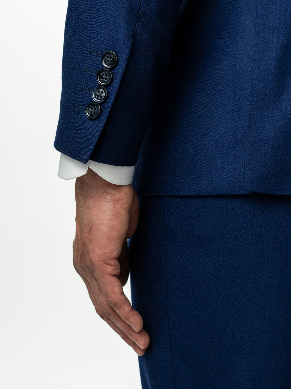 Costum Barbati Albastru Indigo 100% Lana Vitale Barberis BMan0055 (10)