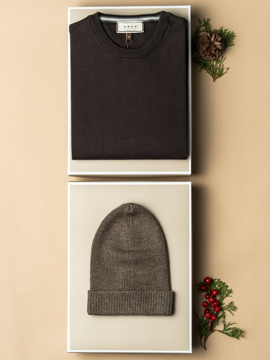 Pachet Cadou Barbati Pulover Cu Accesoriu Bman0140 (2)