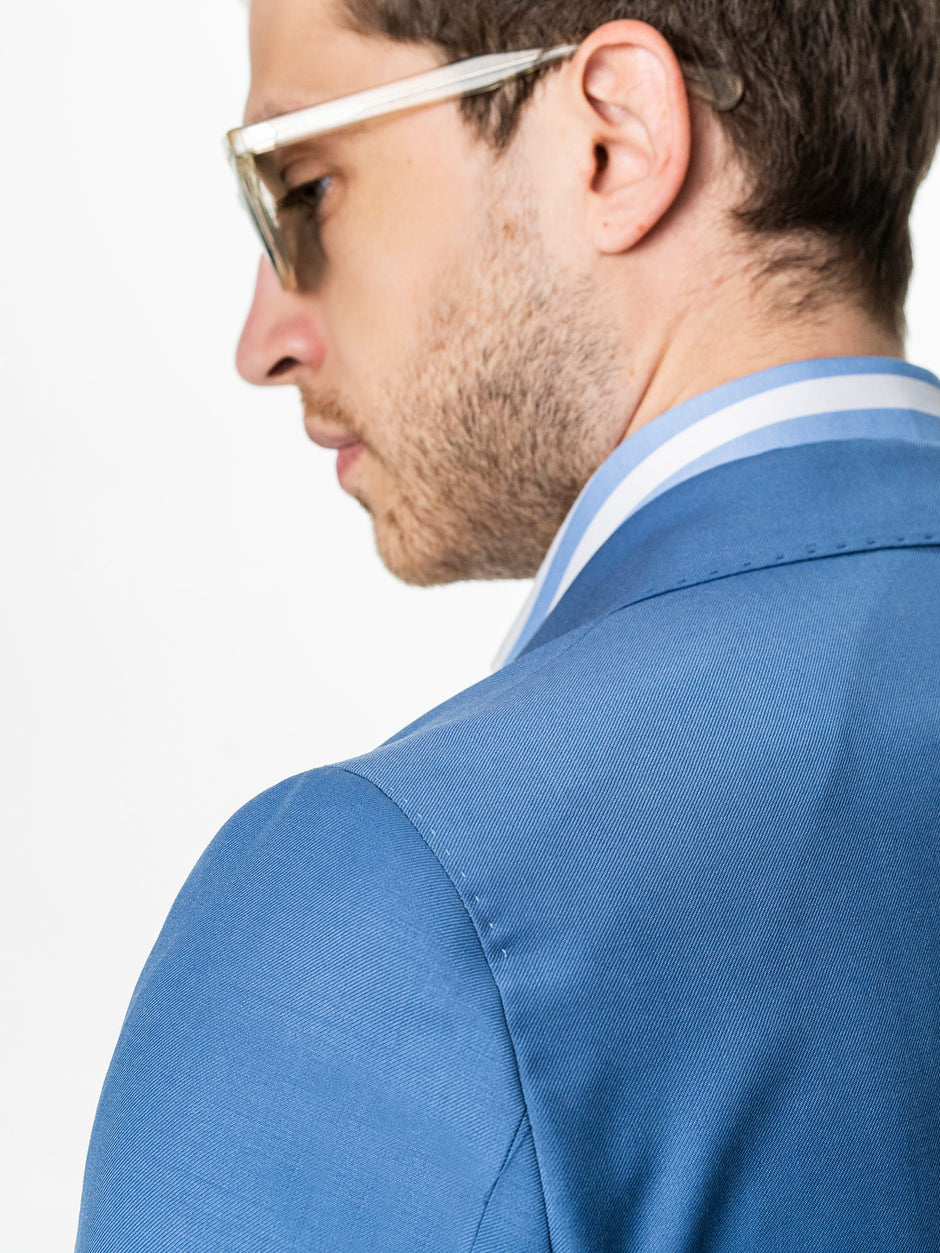 Sacou Barbati Bleu 100% Lana Vitale Barberis BMan0056 (7)
