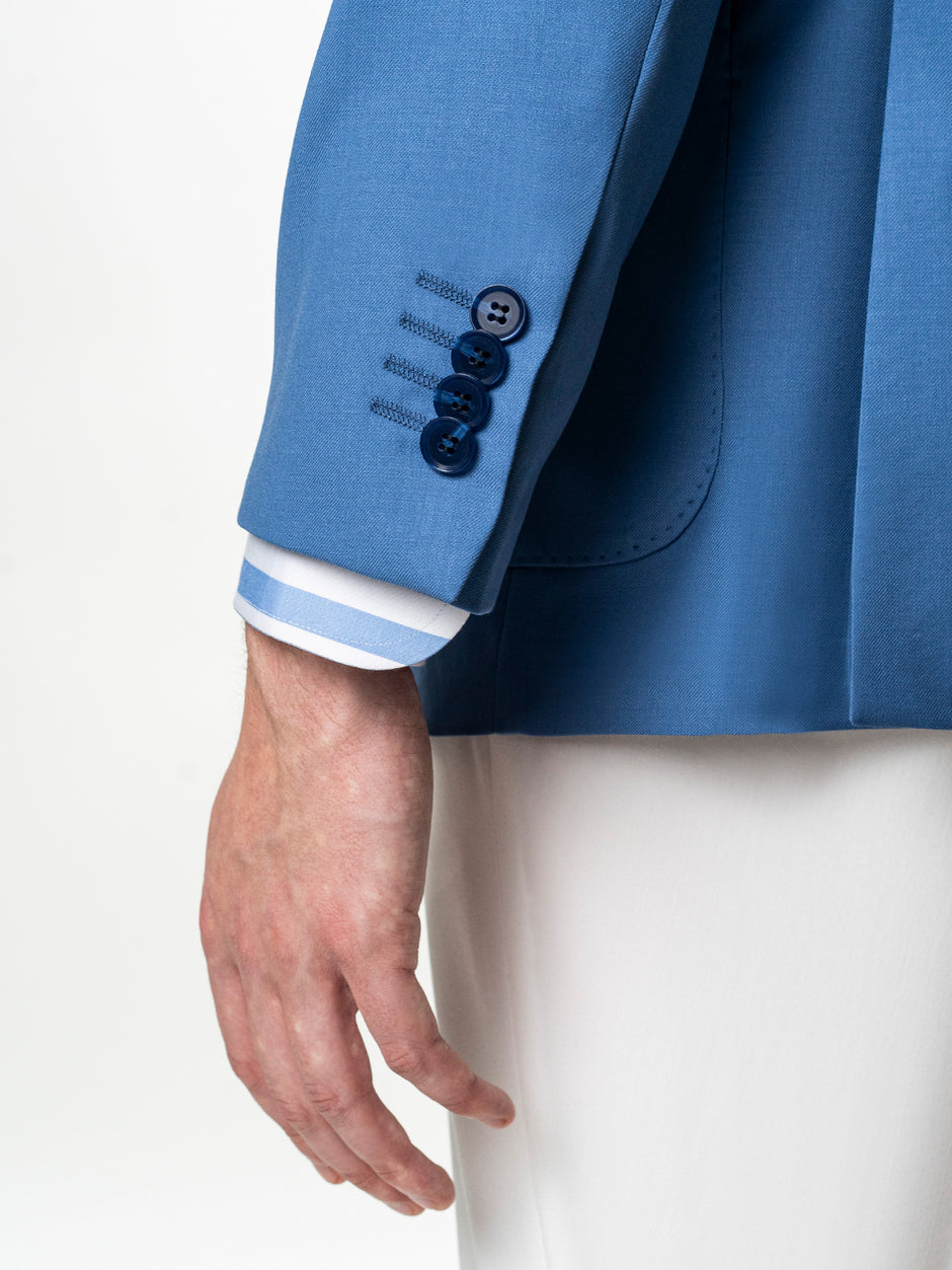 Sacou Barbati Bleu 100% Lana Vitale Barberis BMan0056 (8)