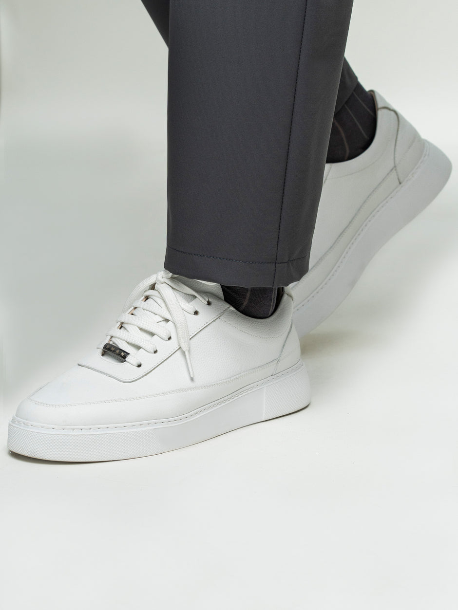 Pantaloni Casual Barbati Gri Din Spandex Cu Snur BMan0102 (7)