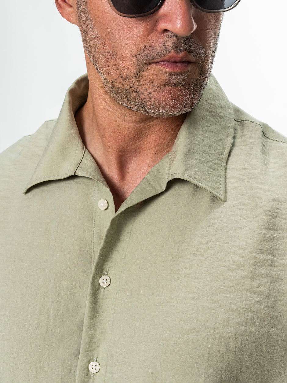 Camasa Barbati Verde Olive din Modal BMan0202 (5)