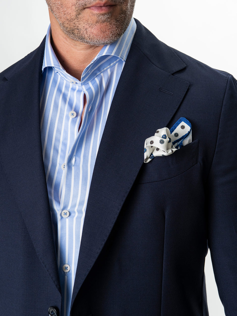 Sacou Barbati Bleumarin Vitale Barberis Super 110's Oxford BMan0101 (3)