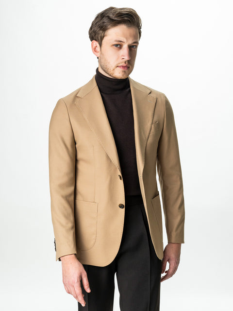 Sacou Barbati Bej 100% Lana Vitale Barberis 130'S BMan0054