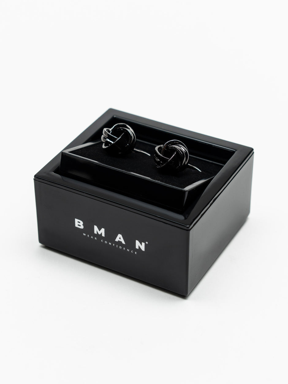 Butoni Negru Metalic BMan147 (2)