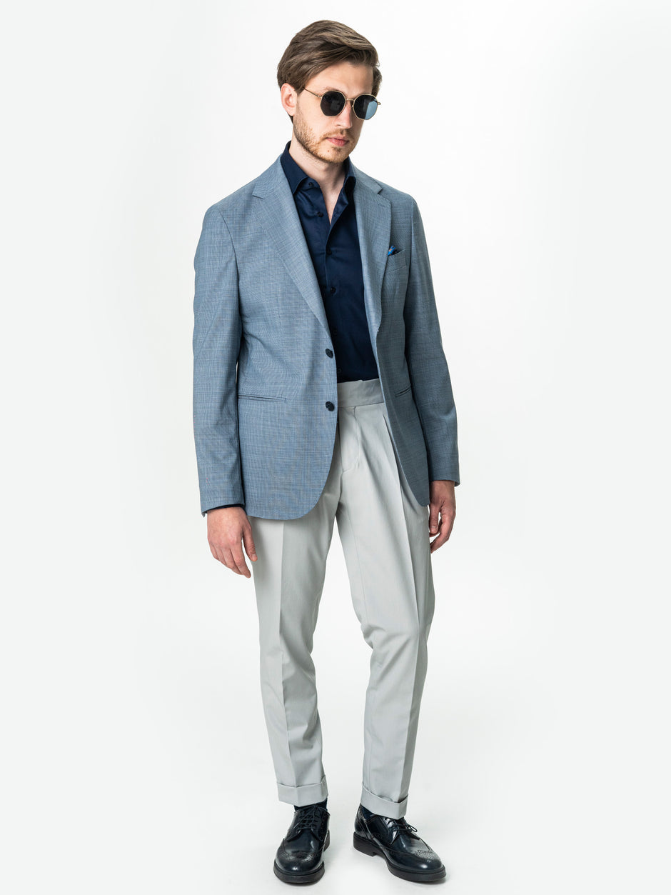 Camasa Barbati Bleumarin Bumbac Italian Premium No Iron BMan0062 (2)