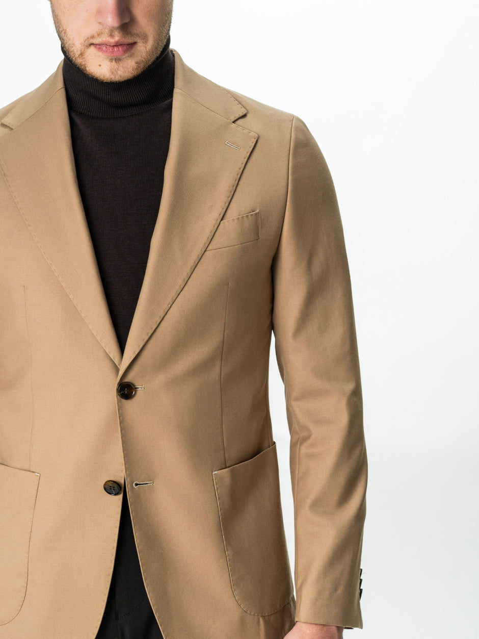 Sacou Barbati Bej 100% Lana Vitale Barberis 130'S BMan0054 (5)